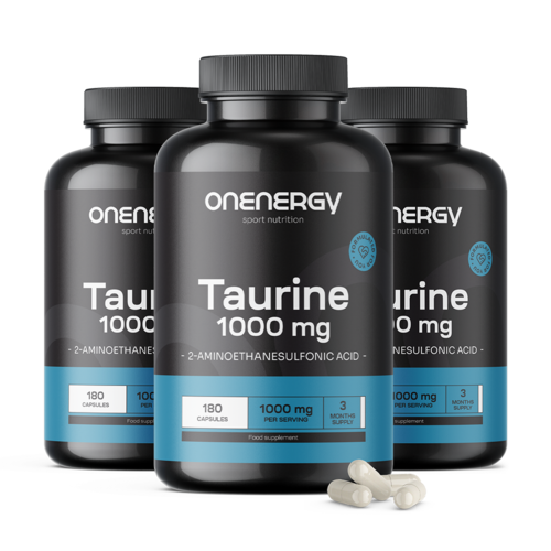 3x Taurin 1000 mg, zusammen 540 Kapseln