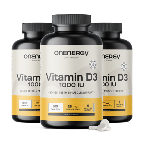 3x Vitamin D3 1000 I.E., zusammen 1095 Tabletten