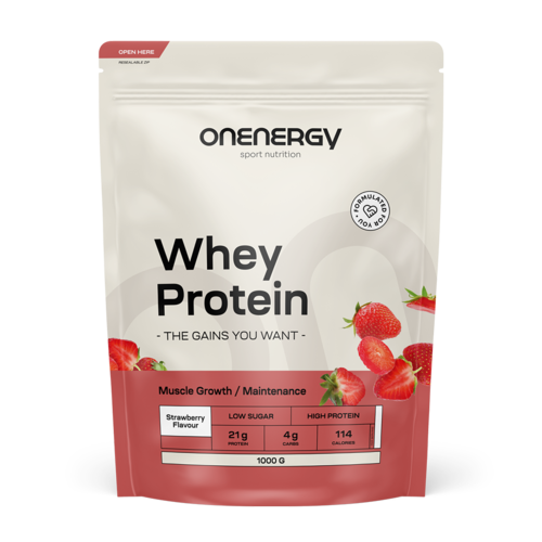 WHEY Molkenproteine - Erdbeere, 1000 g