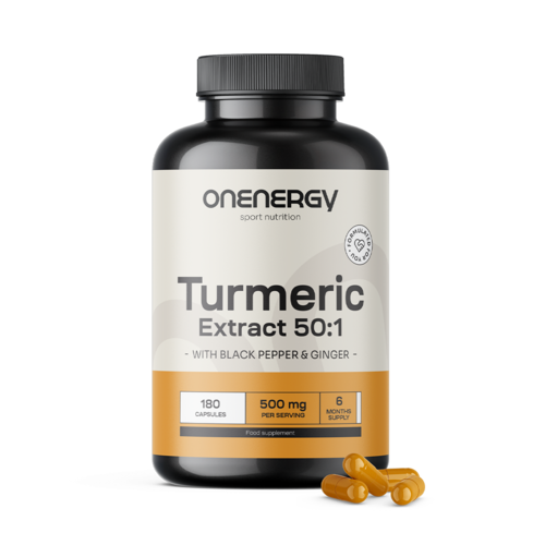 Kurkuma 500 mg – Extrakt, 180 Kapseln