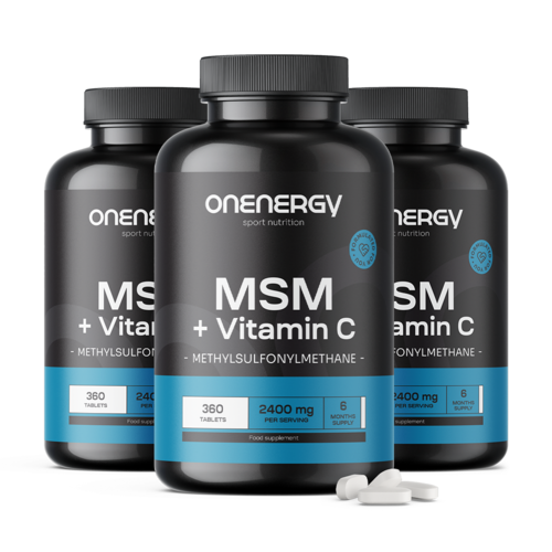 3x MSM 2400 mg - mit Vitamin C, zusammen 1080 Tabletten
