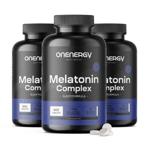 3x Melatonin-Komplex 1 mg, zusammen 1200 Tabletten