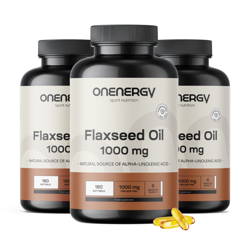 3x Leinsamenöl 1000 mg, zusammen 540 Weichkapseln