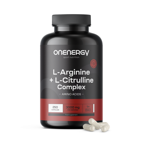 L-Arginin + L-Citrullin Komplex 3000 mg, 250 Kapseln
