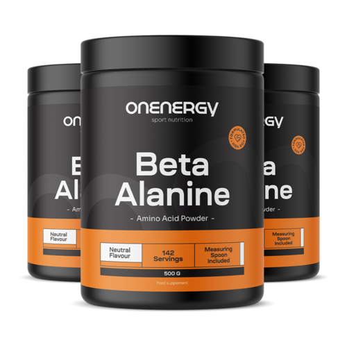 3x Beta-Alanin Pulver, zusammen 1500 g 