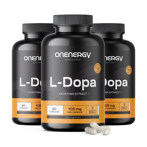 3x L-Dopa 105 mg - aus Ackerbohne-Extrakt, zusammen 270 Kapseln