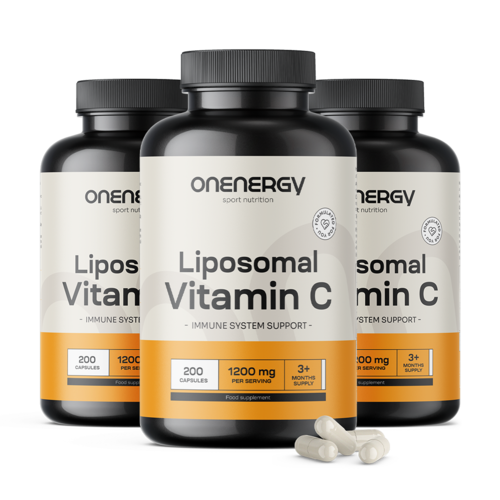3x Liposomales Vitamin C 1200 mg, zusammen 600 Kapseln