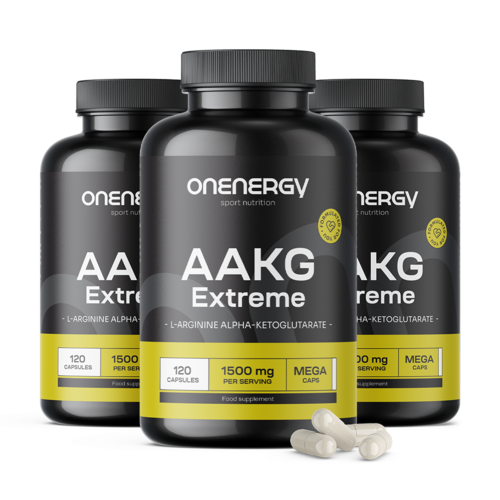 3x AAKG Extreme 1400 mg MEGA CAPS, zusammen 360 Kapseln