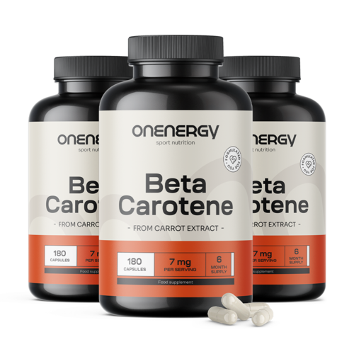 3x Natürliches Beta-Carotin 7 mg, zusammen 540 Kapseln