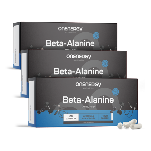 3x Beta-alanin 4000 mg, zusammen 180 Kapseln
