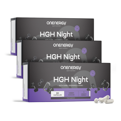3x HGH Night – Natural HGH Booster, zusammen 180 Kapseln