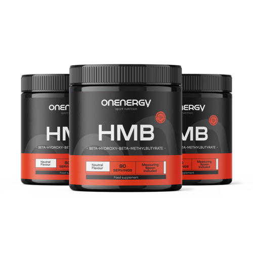 3x HMB 2150 mg - Pulver zur Zubereitung eines Getränks, zusammen 600 g