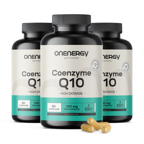 3x Coenzym Q10 100 mg, zusammen 180 Kapseln