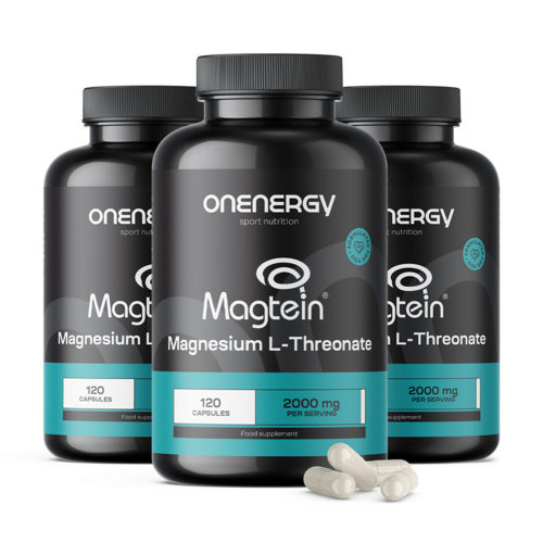 3x Magnesium L-Threonat Magtein® 2000 mg, zusammen 360 Kapseln