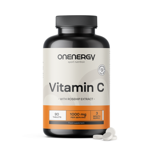 Vitamin C 1000 mg mit Hagebutte, 90 Tabletten