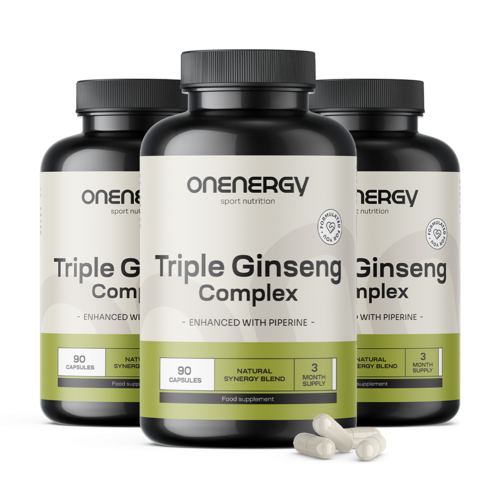 3x Dreifacher Ginseng-Komplex, zusammen 270 Kapseln