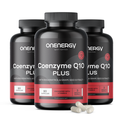 3x Coenzym Q10 Plus, zusammen 270 Kapseln