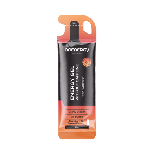 Energie-Gel koffeinfrei – Erdbeere & Banane, 31 ml