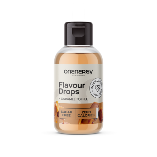 Flavour Drops Tropfen mit Süßungsmittel – Toffee-Karamell, 50 ml