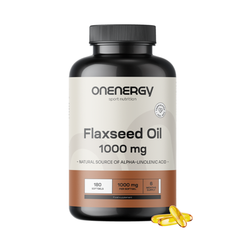 Έλαιο λιναρόσπορου 1000 mg, 180 μαλακές κάψουλες