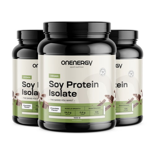 3x Veganski izolat sojinih proteina - čokolada, ukupno 3000 g