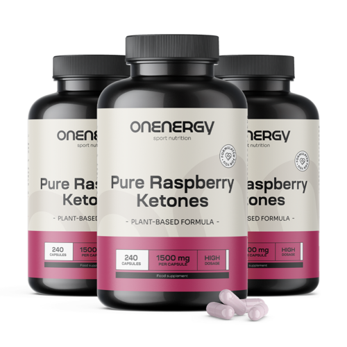 3x Frambozenketonen 1500 mg, totaal 720 capsules