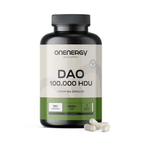DAO oksydaza diaminowa 100 000 HDU, 180 kapsułek