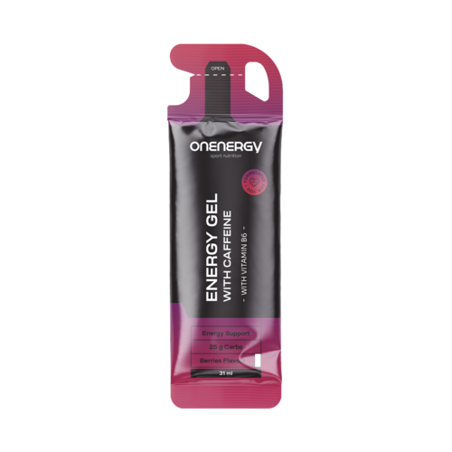 Gel energético com cafeína – bagas, 31 ml