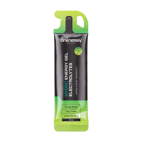 HYDRO Gel energético com eletrólitos – lima, 55 ml