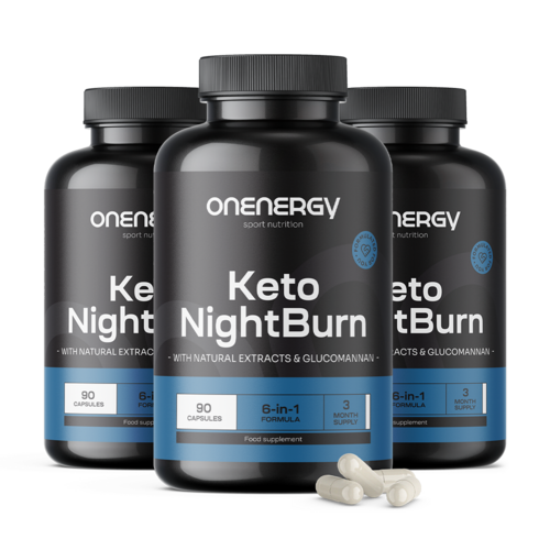 3x Keto Night Burn, total 270 de capsule