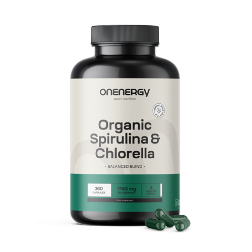 BIO Spirulina in chlorella, 360 kapsul
