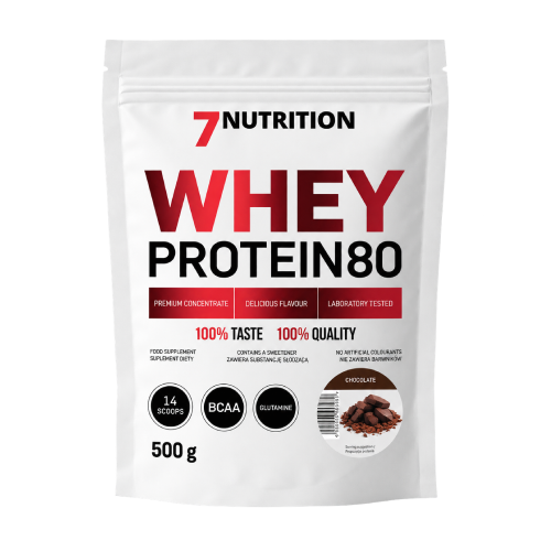 Białka serwatkowe WHEY – czekolada, 500 g
