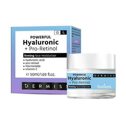 Nawilżający krem ​​z kwasem hialuronowym i pro-retinolem, 50 ml