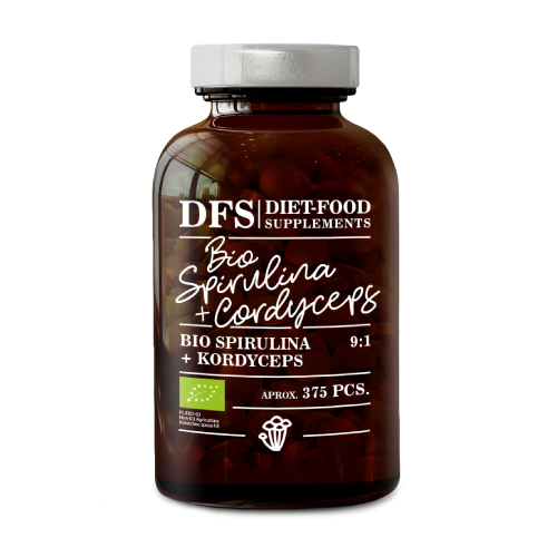 BIO Spirulina + Kordyceps, 375 tabletek