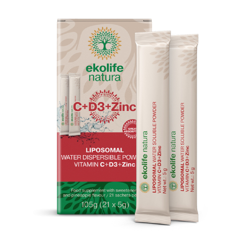 Liposomalna Witamina C + D3 + Cynk