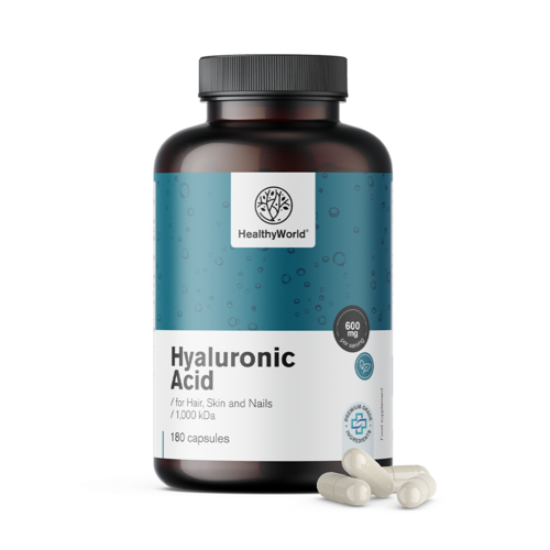Kwas hialuronowy 600 mg, 180 kapsułek