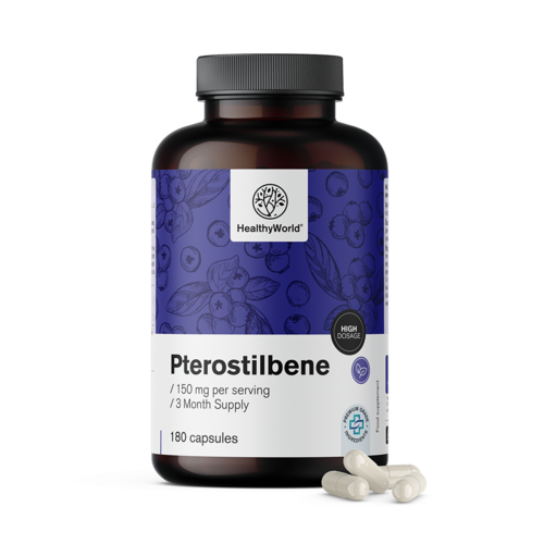 Pterostilben 150 mg, 180 kapsułek