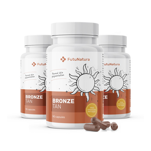 3x Bronze Tan – kapsułki na opaleniznę, razem 270 kapsułek