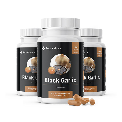 3x Czosnek czarny 500 mg, razem 360 kapsułek