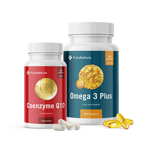 Młodzi Sercem: Omega 3 + Koenzym Q10, zestaw