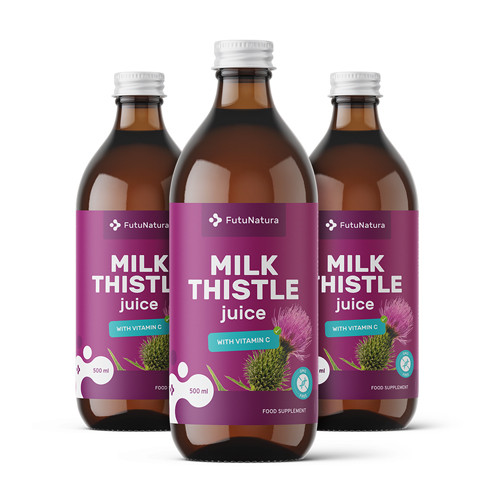 3x Sok z ostropestu plamistego, razem 1500 ml