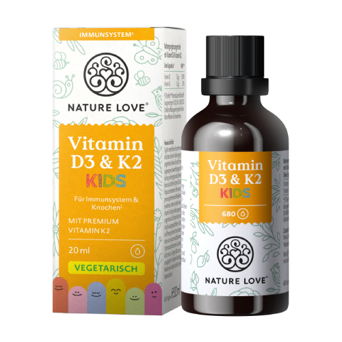 Witamina D3 i K2 w kroplach – dla dzieci, 20 ml