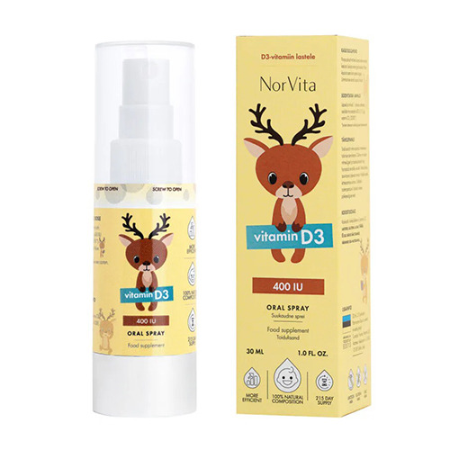 Witamina D3 - spray dla dzieci i niemowląt, 30 ml