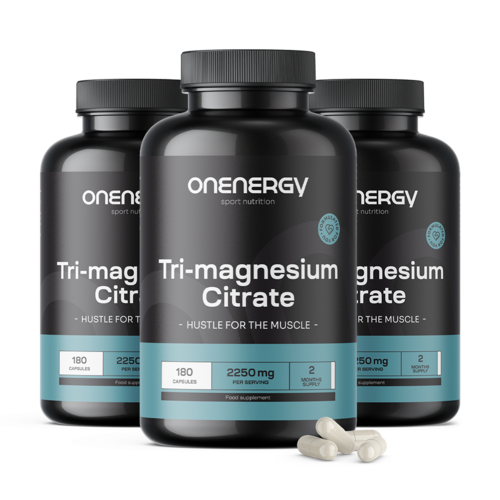 3x Cytrynian trimagnezu 2250 mg, razem 540 kapsułek