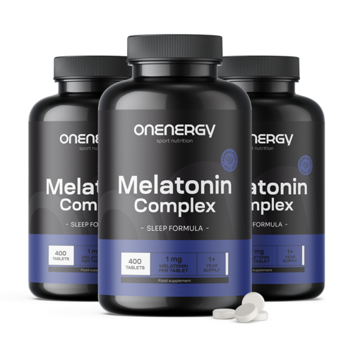 3x Melatonina kompleks 1 mg, razem 1200 tabletek