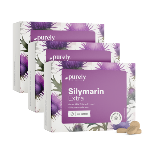 3x Silimarin Extra – wyciąg z ostropestu plamistego, razem 90 tabletek