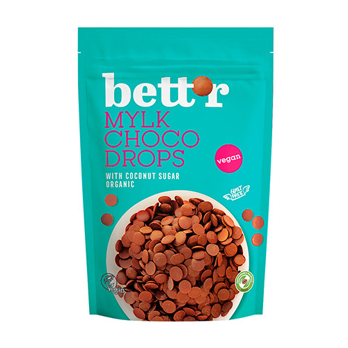  BIO dropsy czekoladowe - mleczna czekolada, 200 g