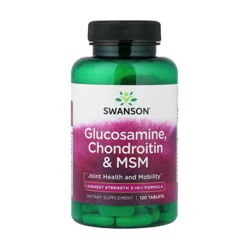 Glukozamina, chondroityna i MSM, 120 tabletek