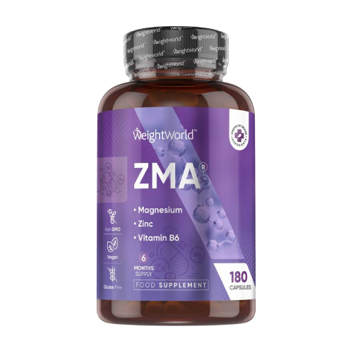ZMA – Magnez + Cynk + Witamina B6, 180 kapsułek