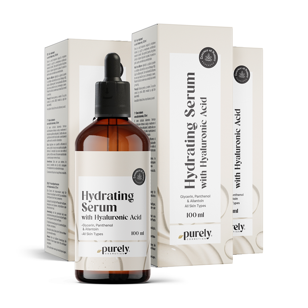 3x Feuchtigkeitsspendendes Serum mit Hyaluronsäure, zusammen 300 ml